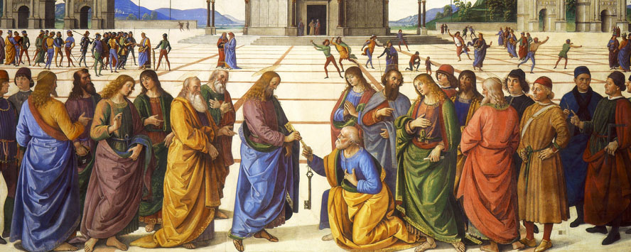 Perugino, Christ Giving the Keys of the Kingdom to St Peter